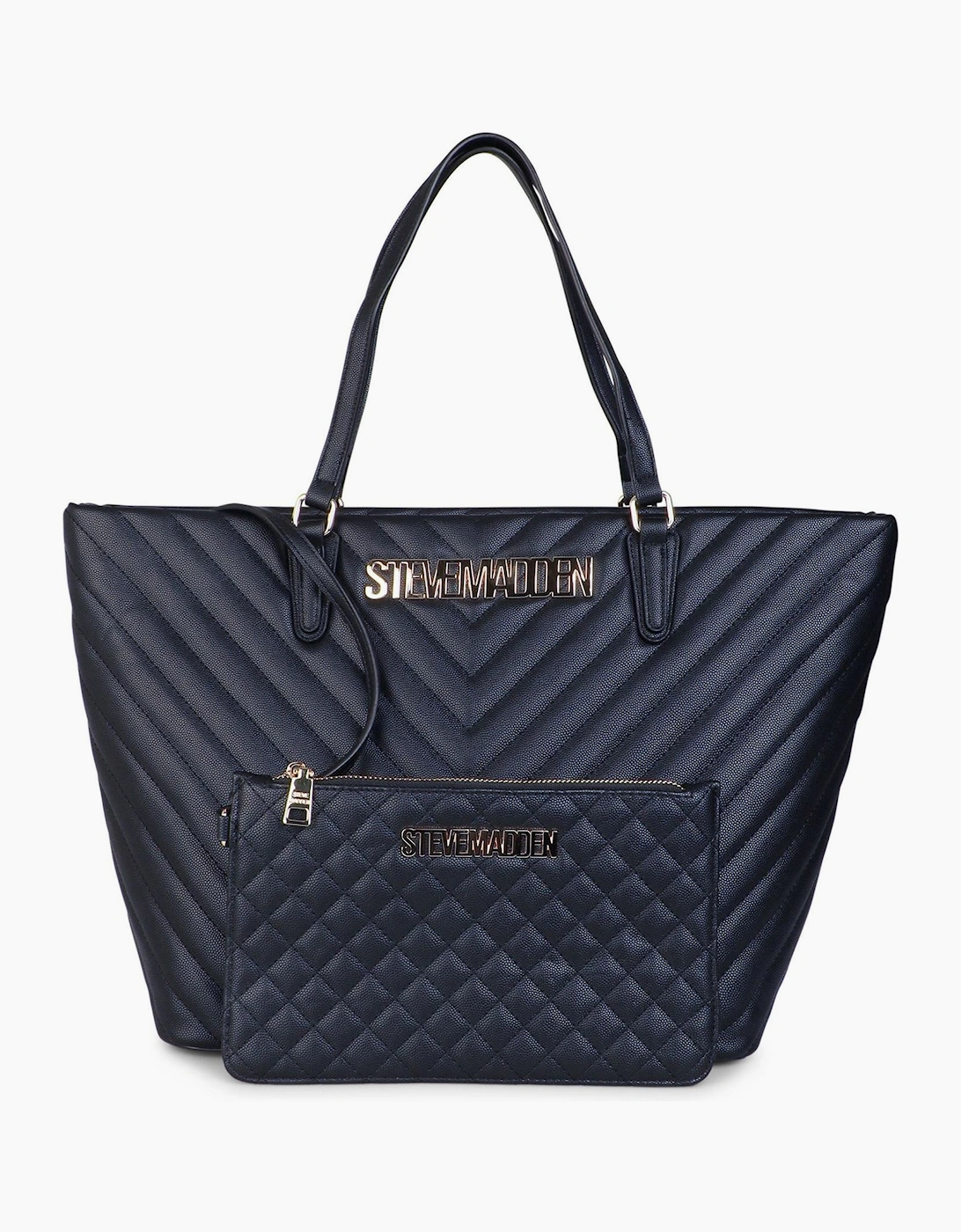 Bjude 2 Textured Tote with Gold-Tone Hardware