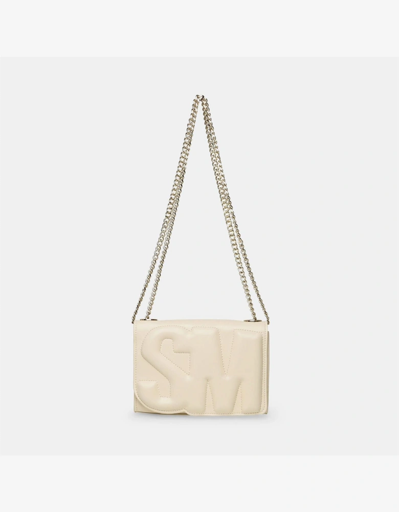 Bzoie Cross Body Bag with Gold Tone Chain