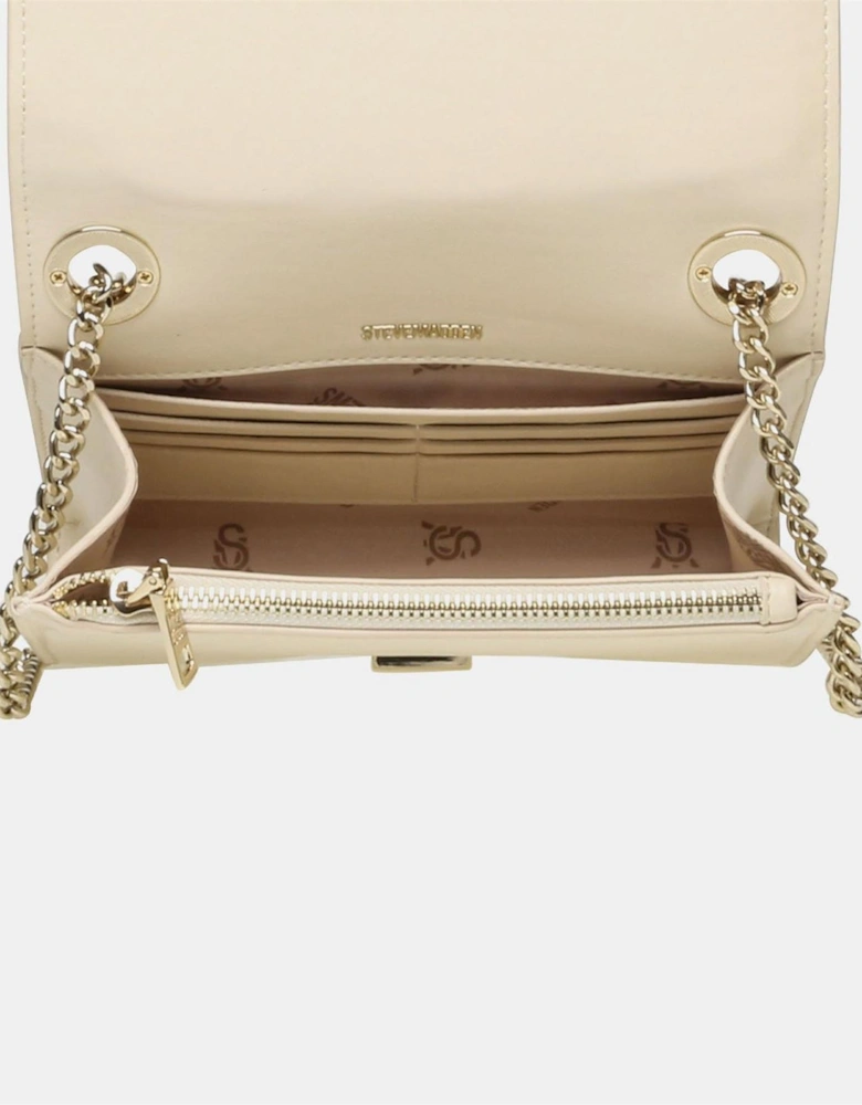 Bzoie Cross Body Bag with Gold Tone Chain