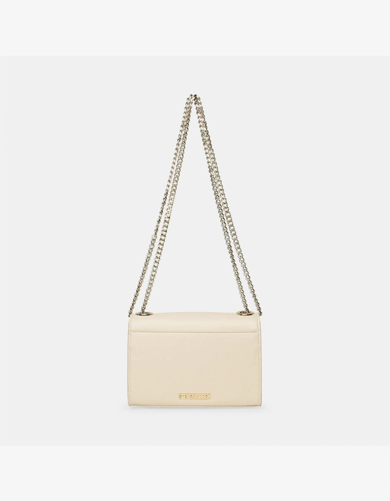 Bzoie Cross Body Bag with Gold Tone Chain