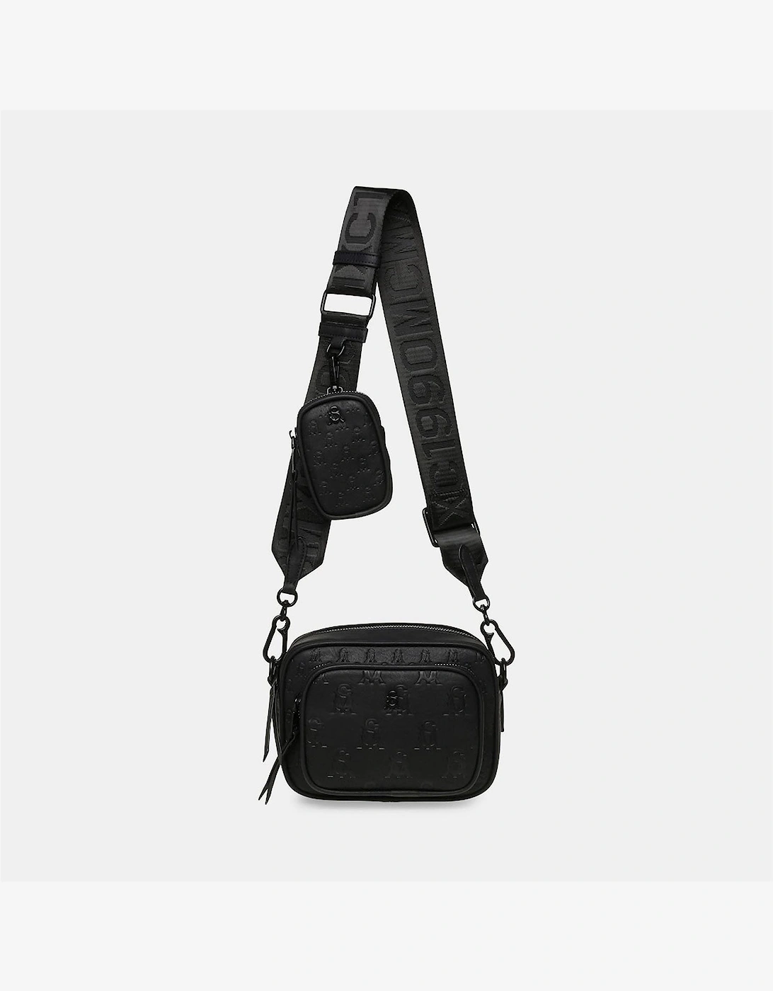 Steve Madden Women's Blolla Rectangle Shape Sling Bag with Outer Pocket - Black - Size: ONE size