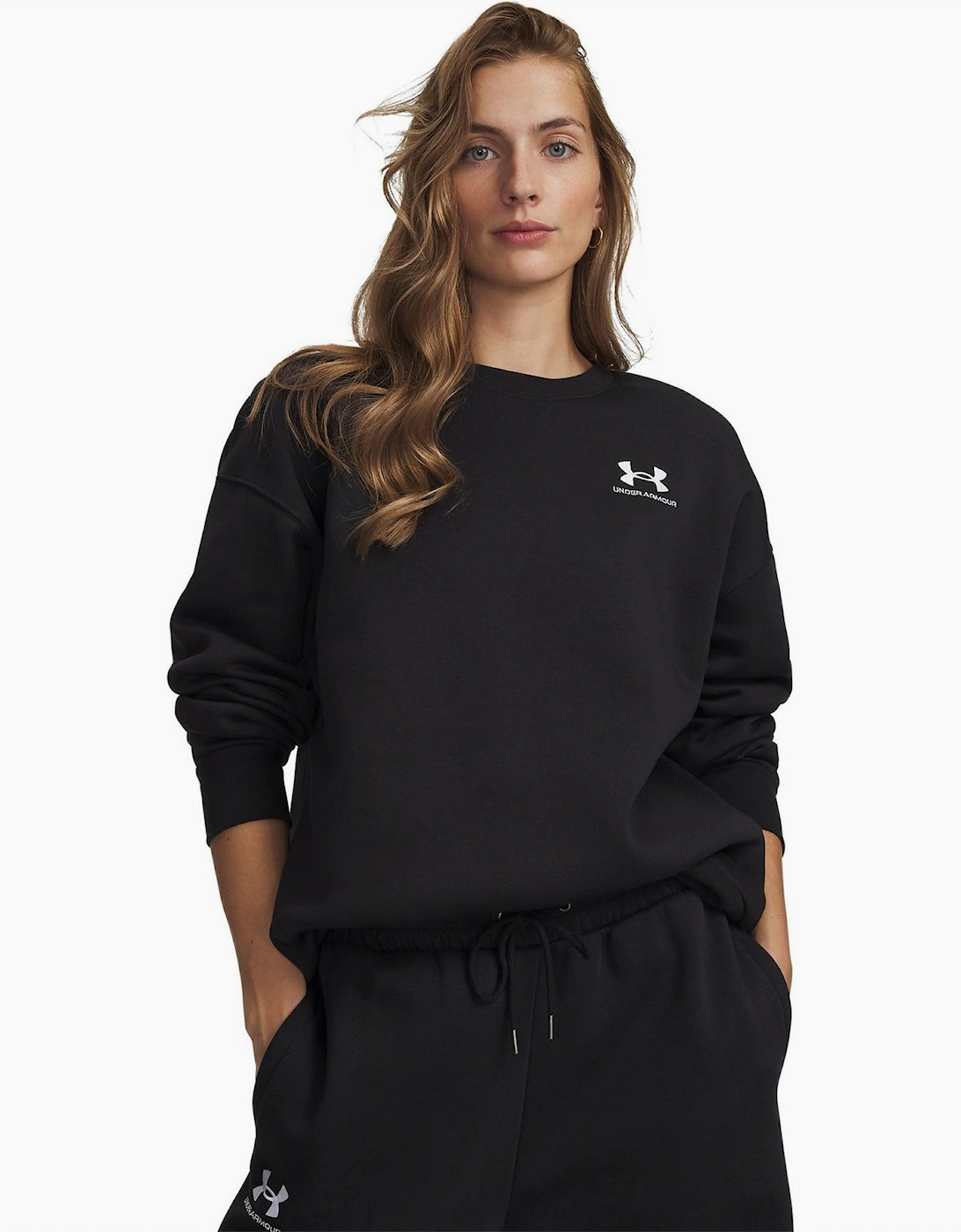 Oversized Crew Neck Drop Shoulder Sweatshirt