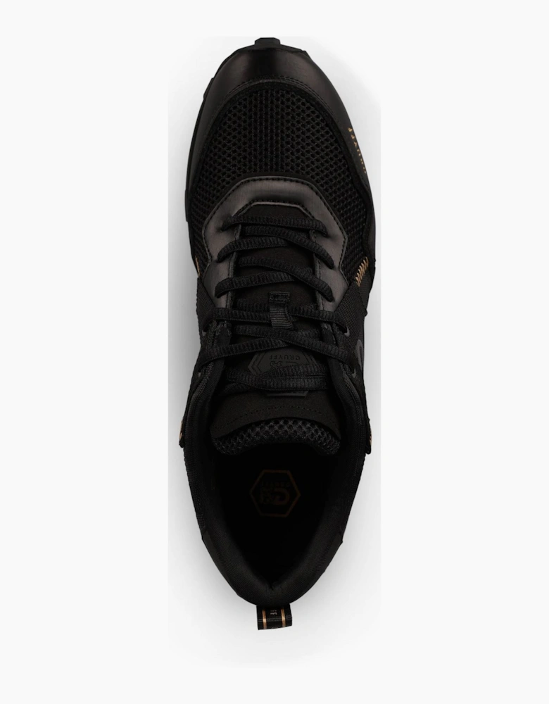 Superbia Hex Logo Print Lace-Up Sneakers