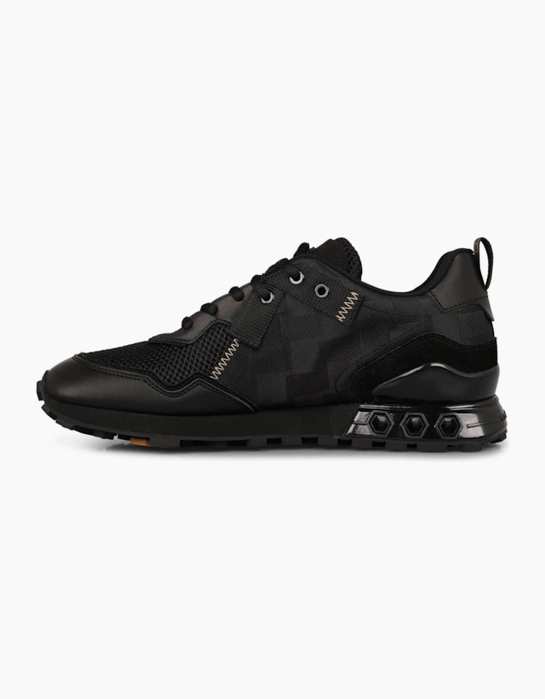 Superbia Hex Logo Print Lace-Up Sneakers
