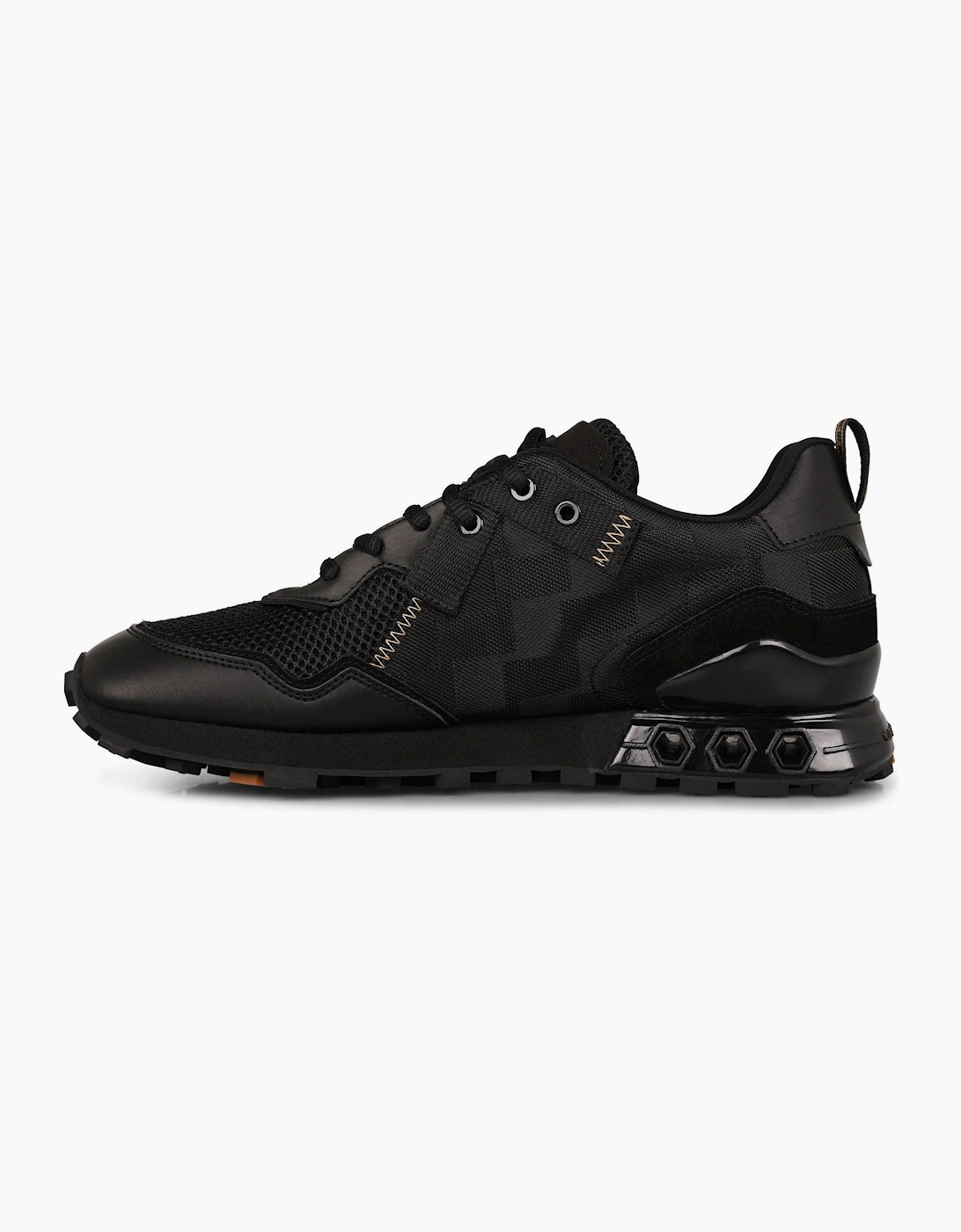 Superbia Hex Logo Print Lace-Up Sneakers