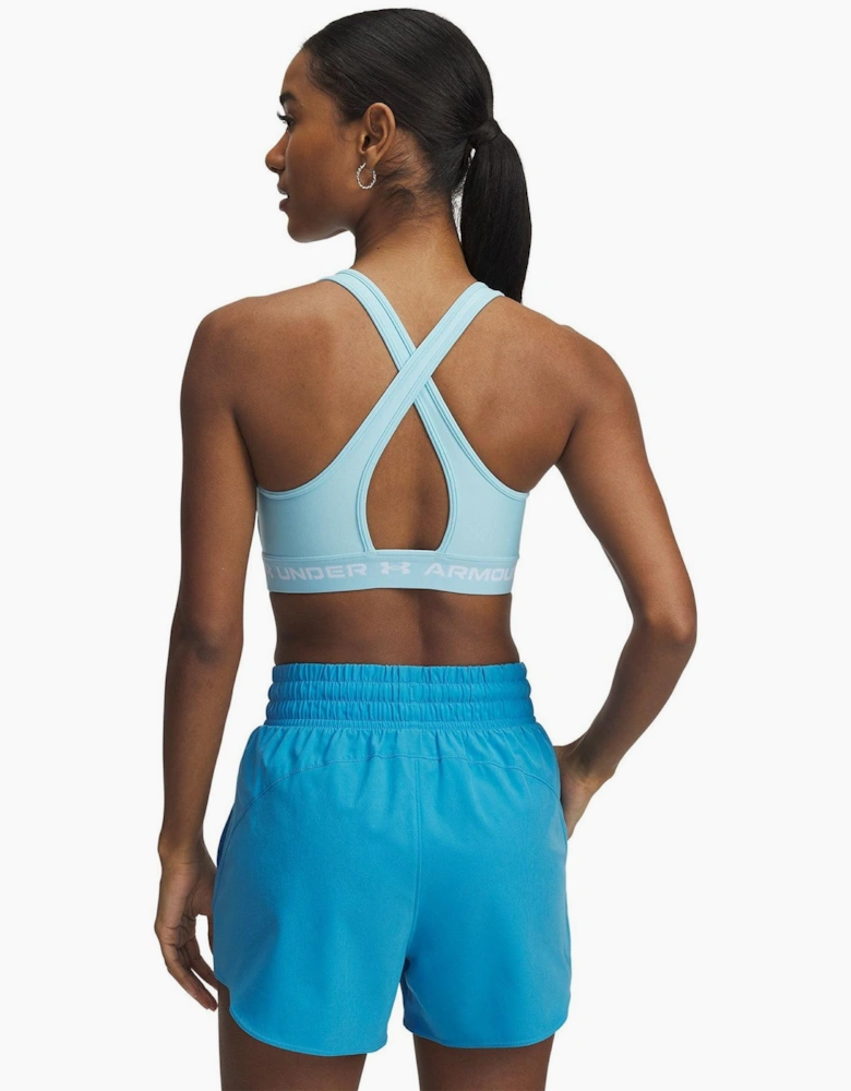 Scoop Neck Sports Bra with Spaghetti Straps