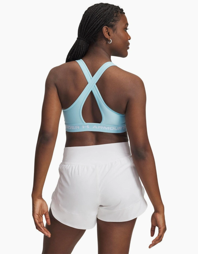 Scoop Neck Sports Bra with Spaghetti Straps