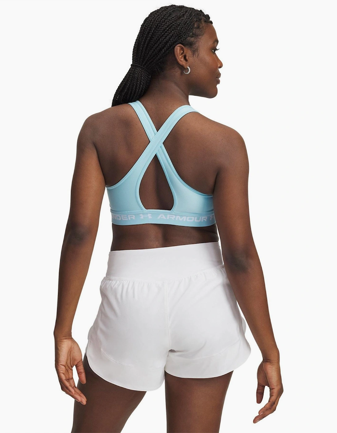 Scoop Neck Sports Bra with Spaghetti Straps