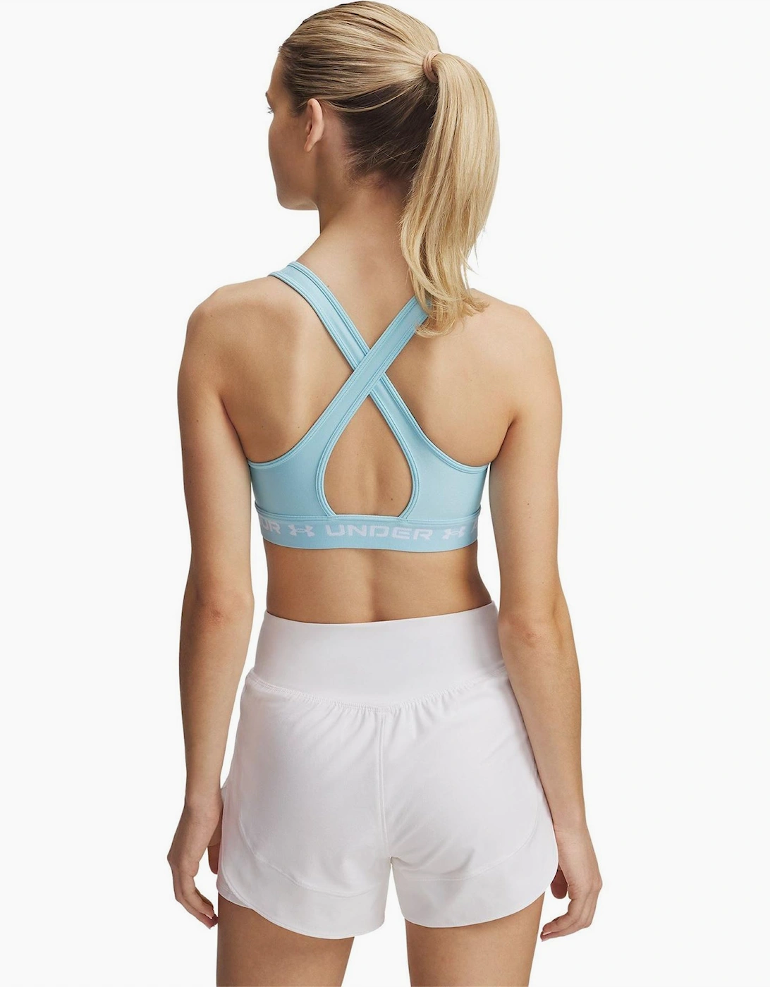 Scoop Neck Sports Bra with Spaghetti Straps