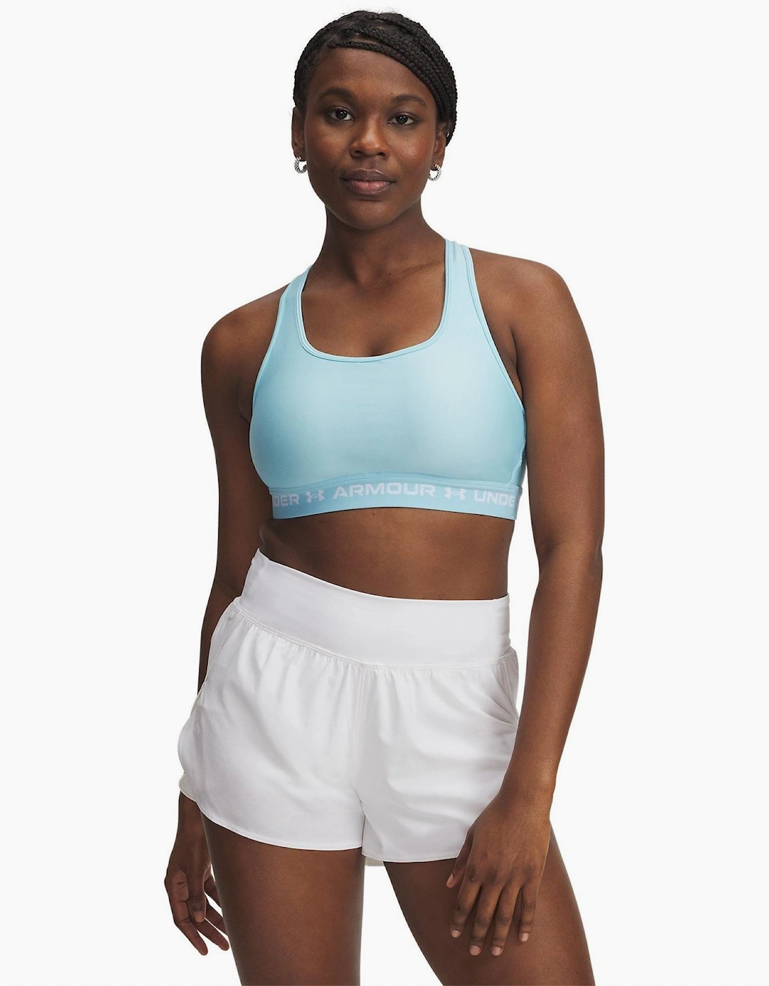 Scoop Neck Sports Bra with Spaghetti Straps