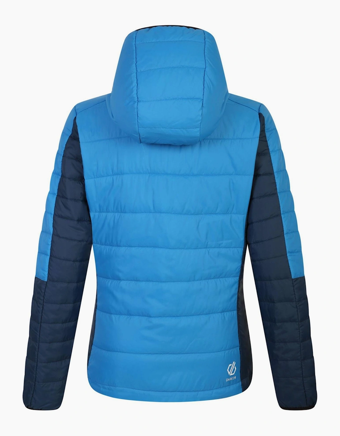 Hooded Puffer Jacket with Woven Cuff and Zipped Pocket