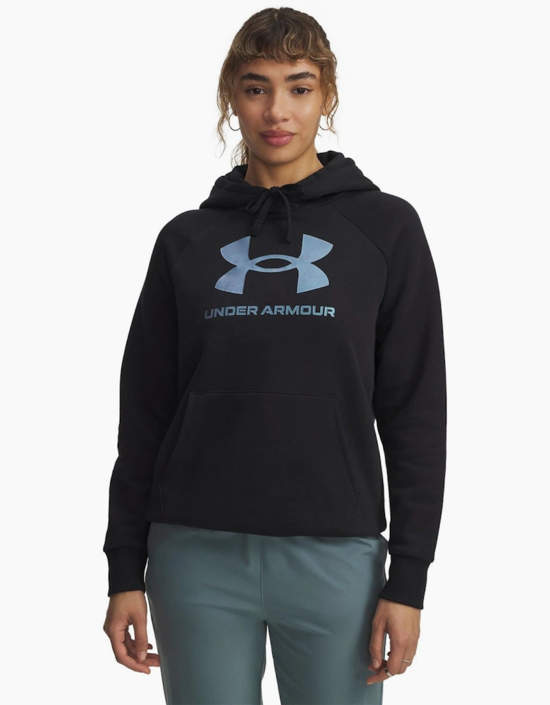 UA Rival Bold Logo Kangaroo Pocket Hoodie