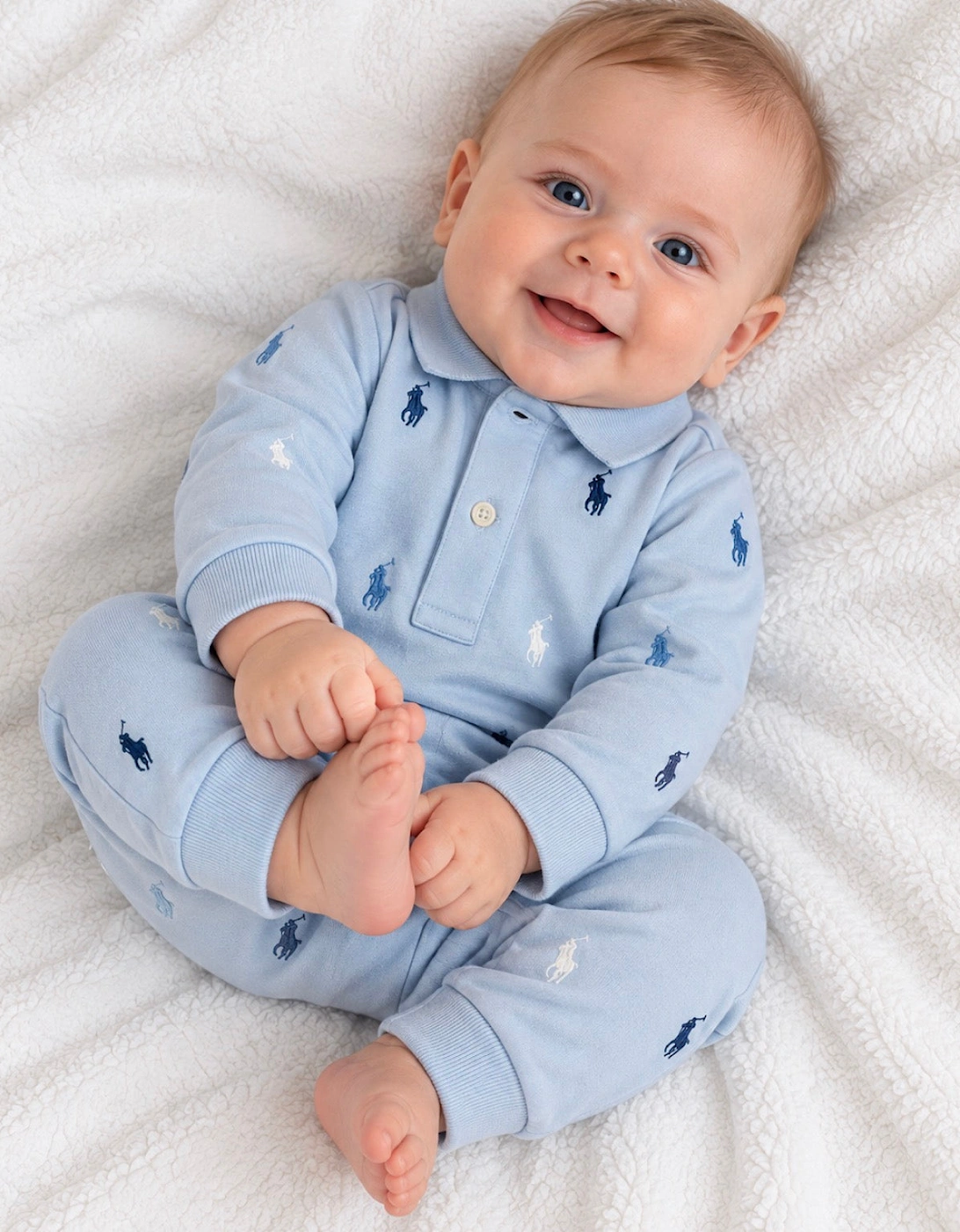 RALPH LAUREN BABY BLUE BABYGROW 76706001