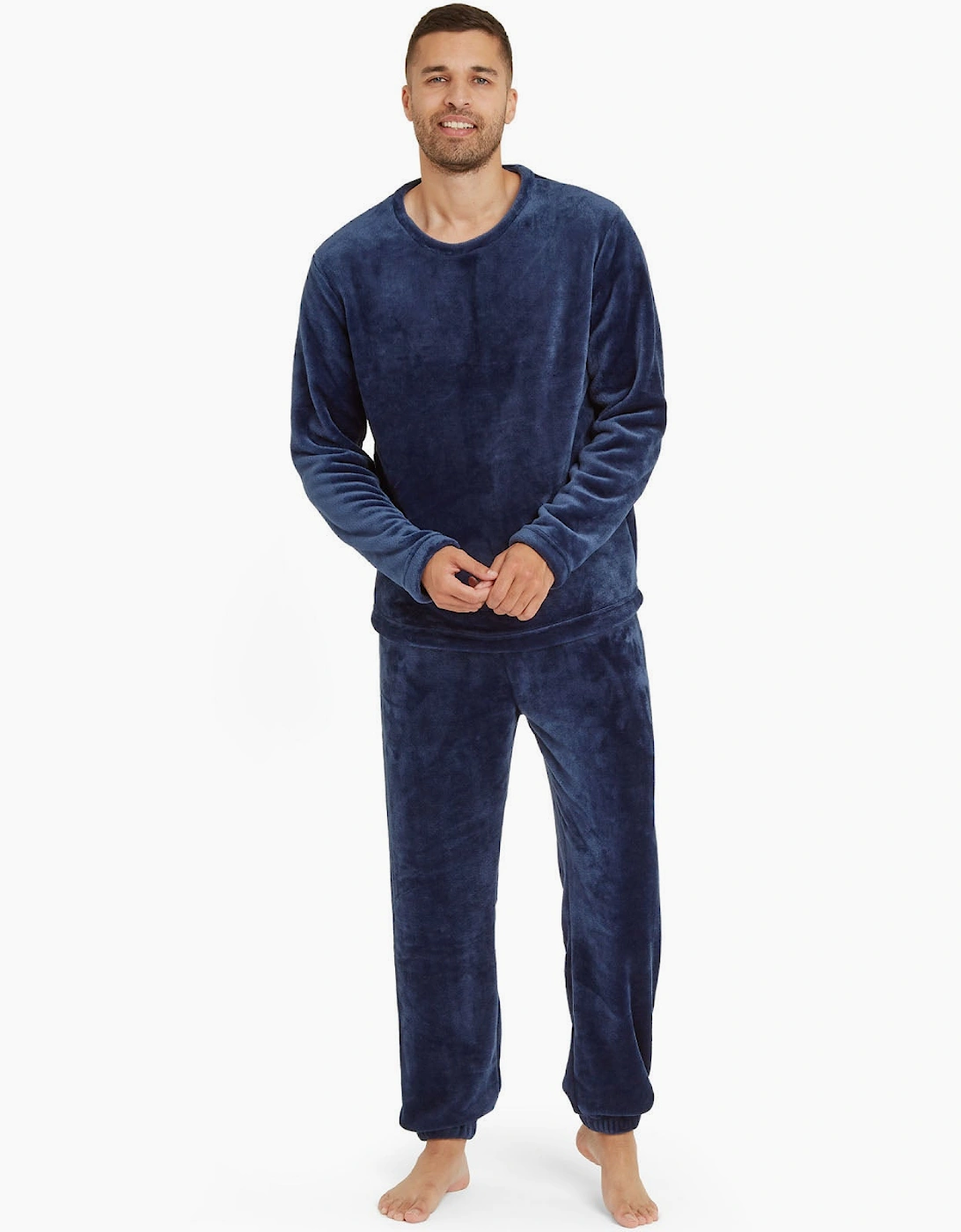 Snuggaroo Mens Soft Fleece Crew Neck Loungewear Set