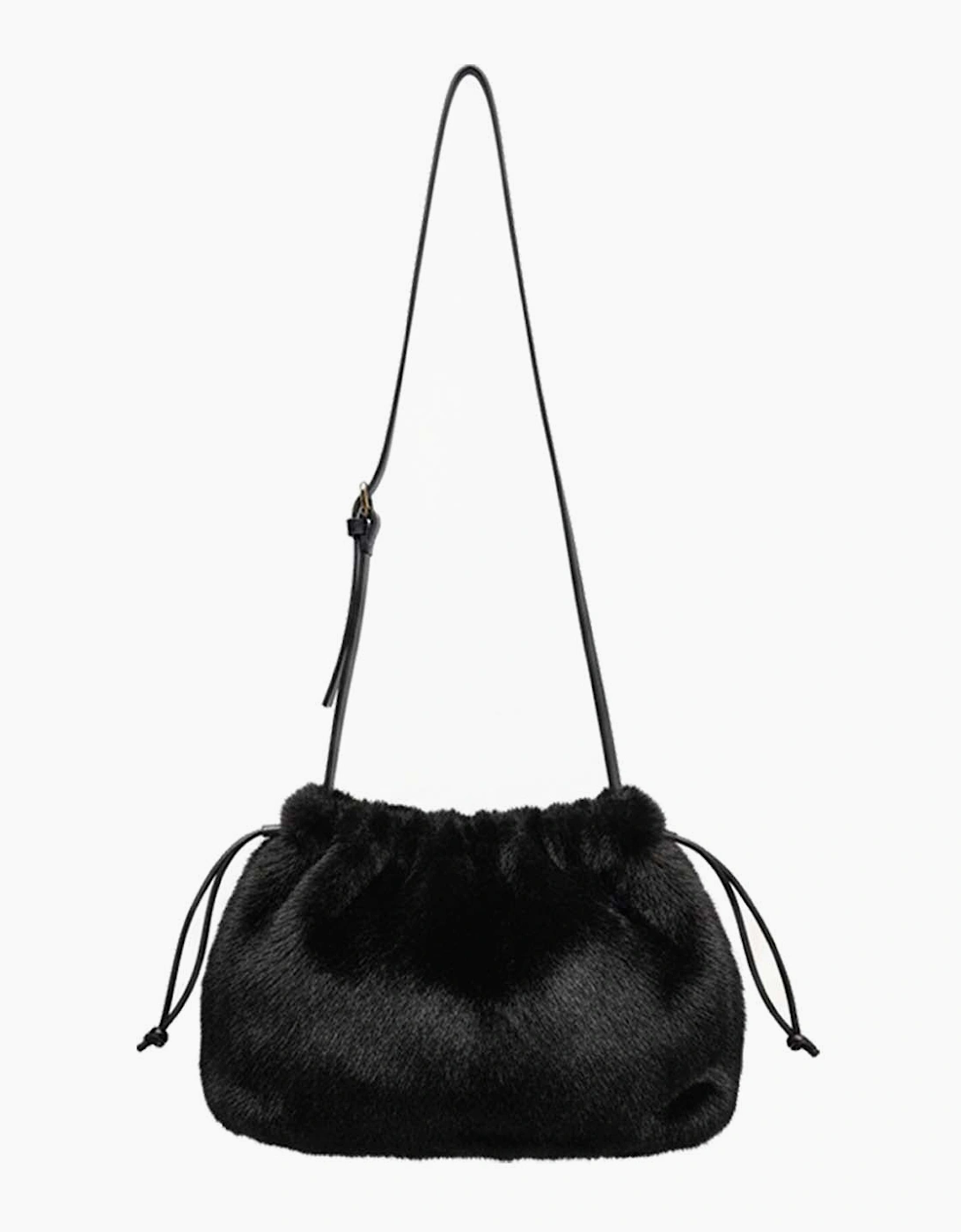 Flynn Faux Fur Bag - Black