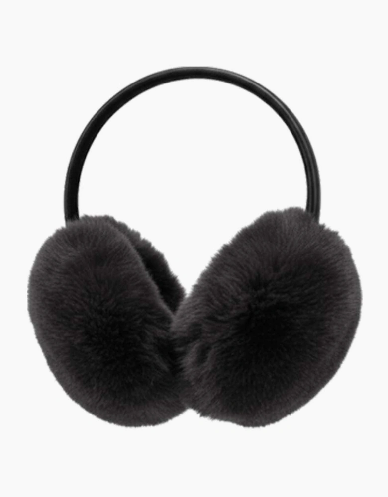 Nebula Faux Fur Earmuffs - Black