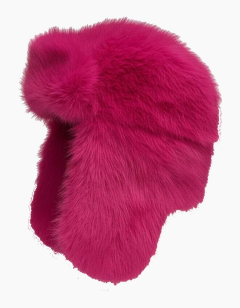 Billie Faux Fur Trapper Hat - Hot Pink