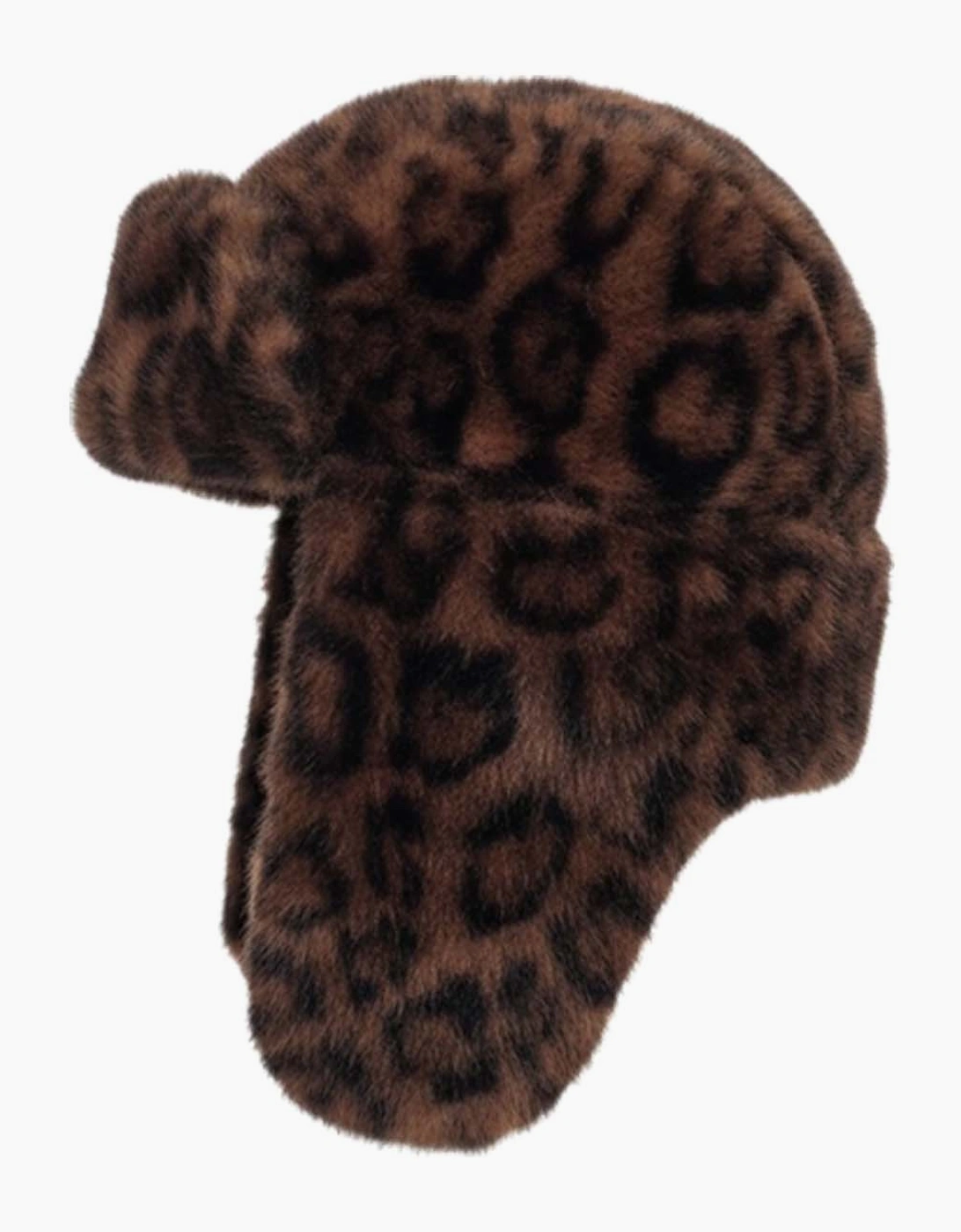Billie Faux Fur Trapper Hat - Chocolate Leopard