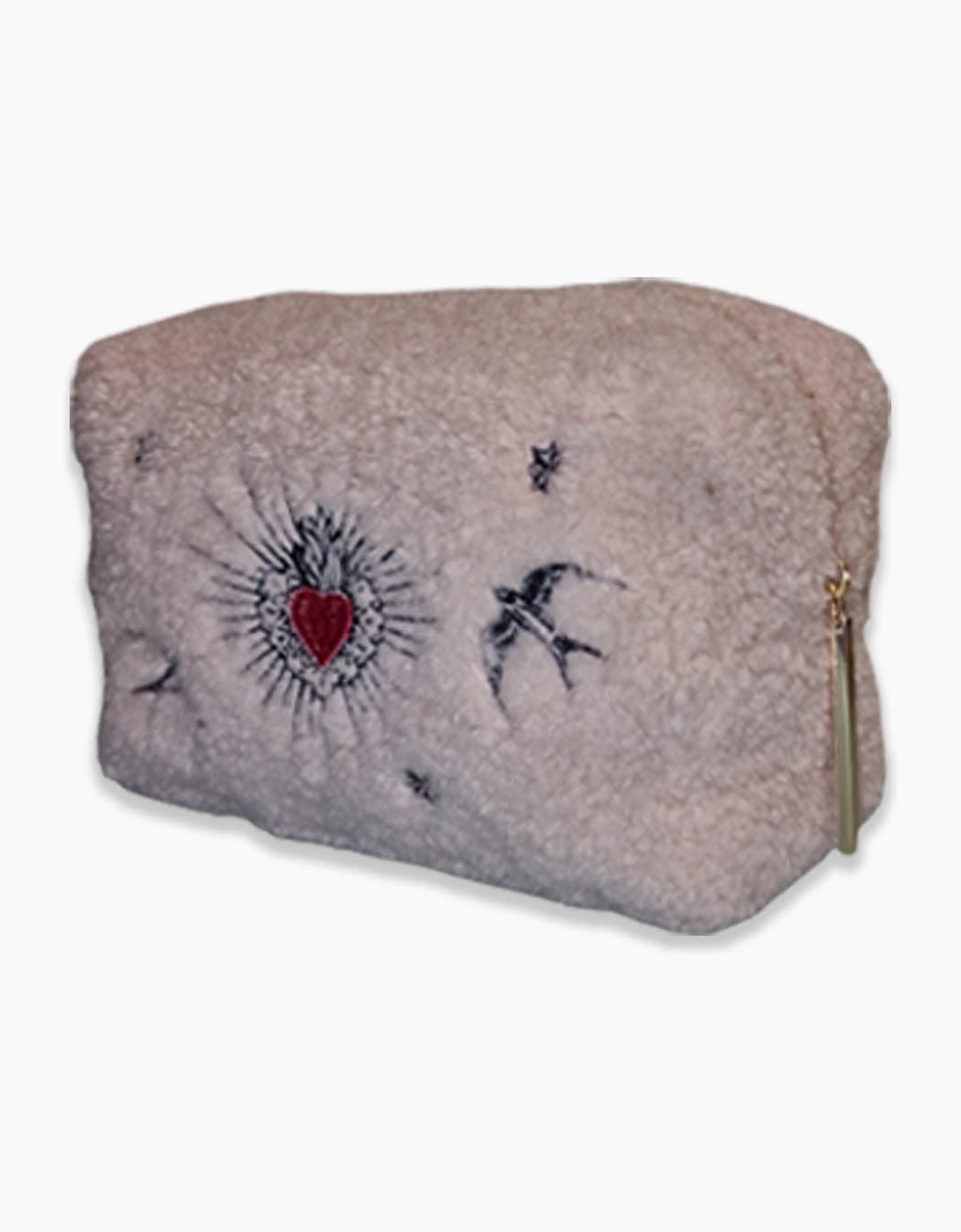 Sacred Heart Wash Bag - Cream