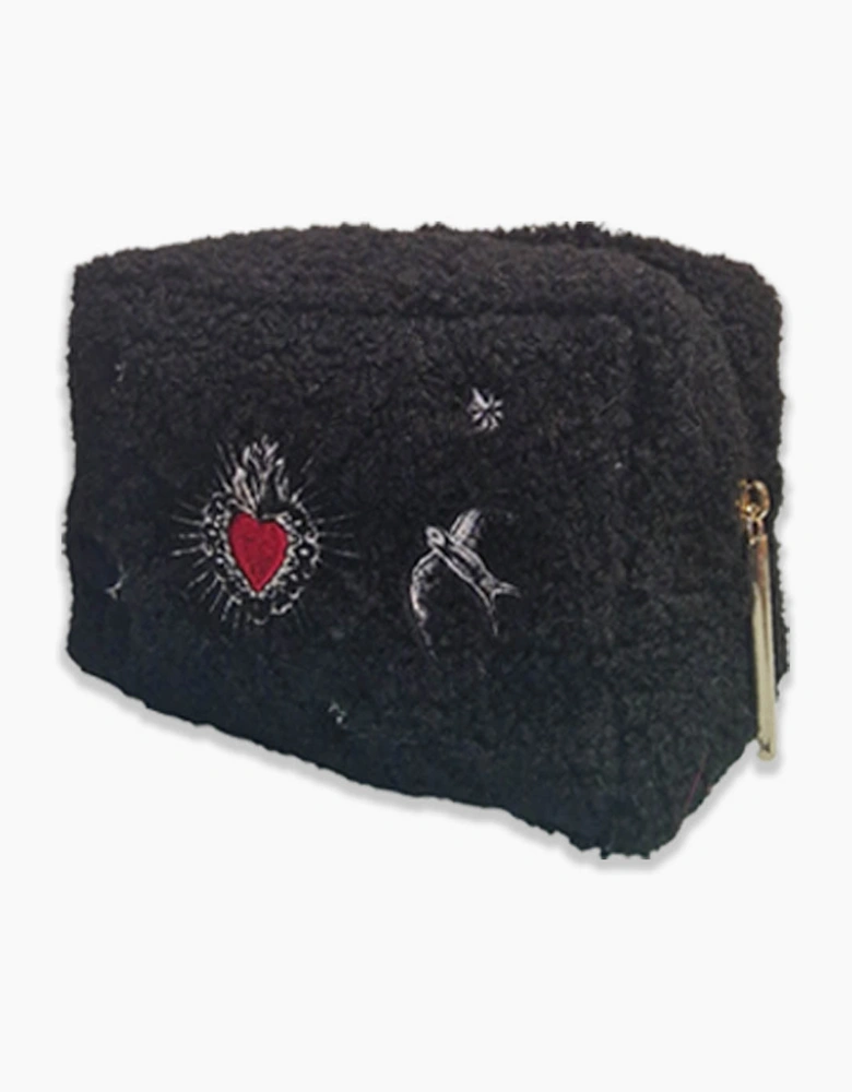 Sacred Heart Wash Bag - Black