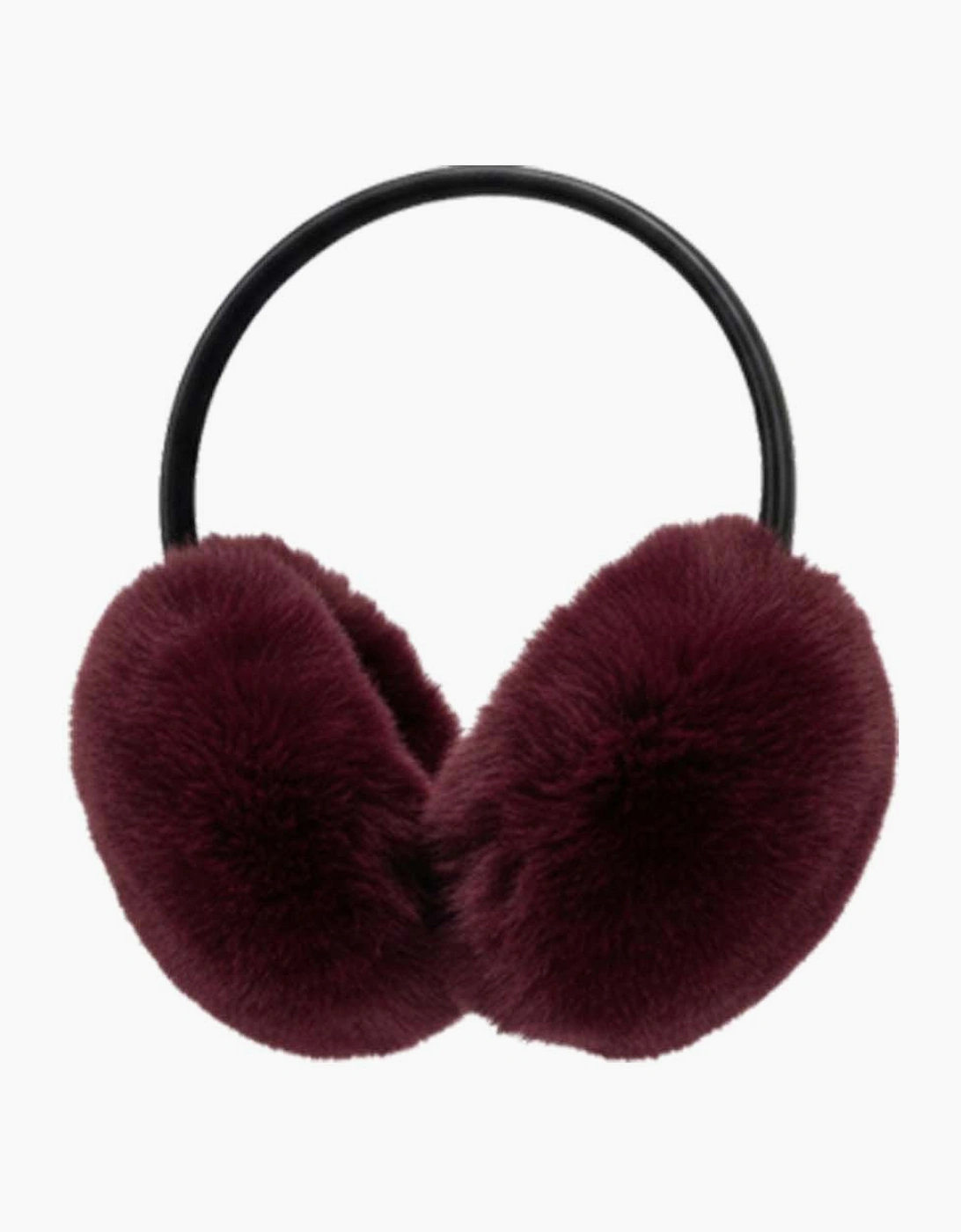 Nebula Faux Fur Earmuffs - Burgundy