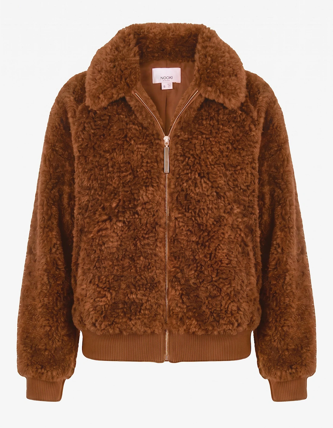 Otis Faux Fur Bomber Jacket - Toffee