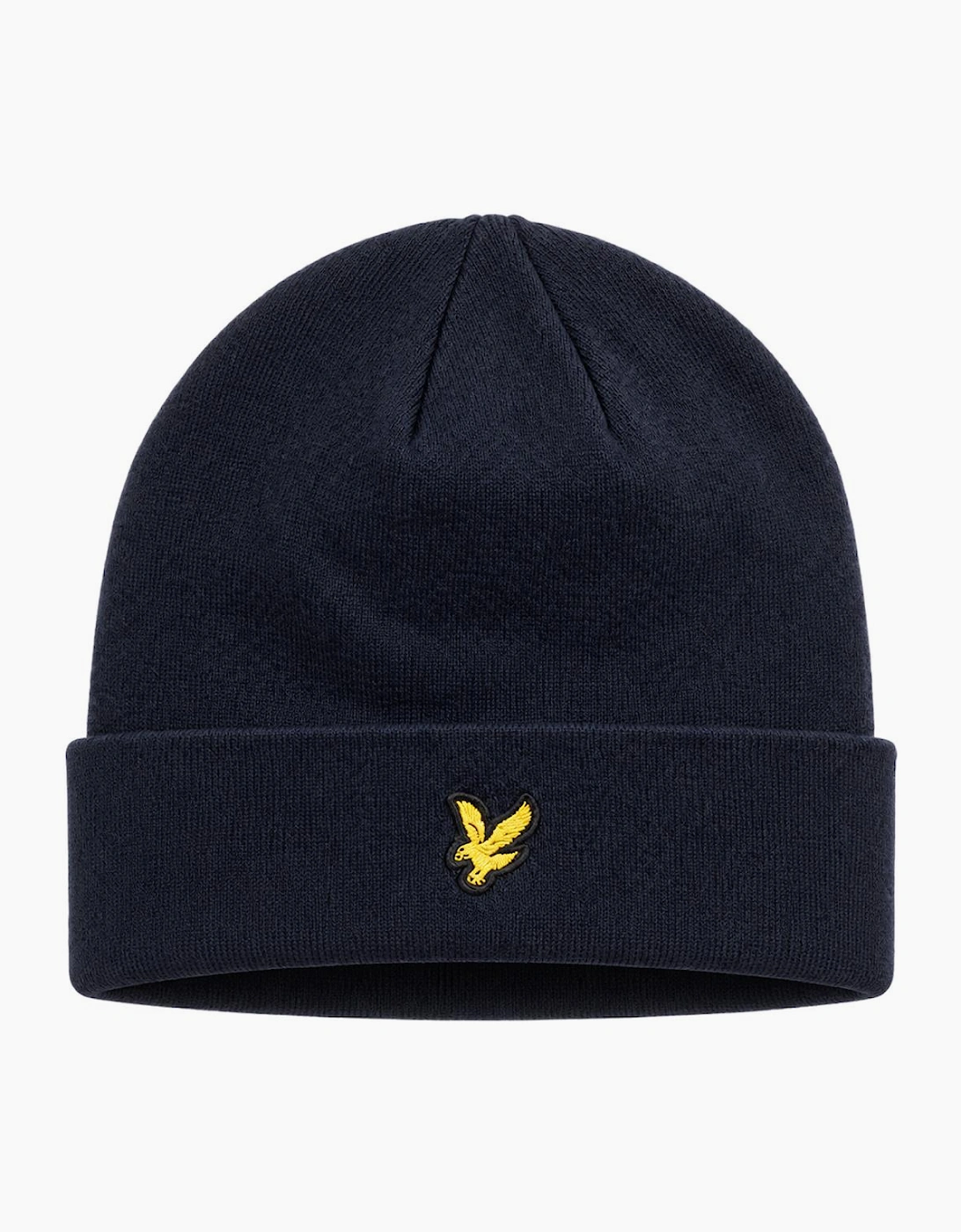 Lyle & Scott Dark Merino Beanie Hat Navy - One Size - Image 10
