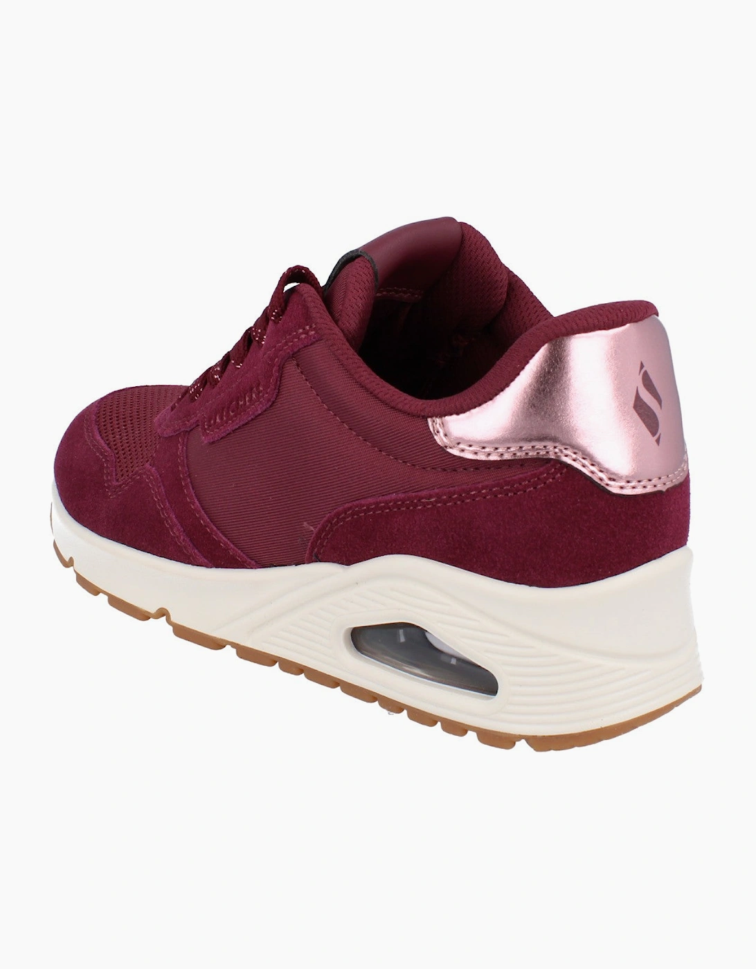 Skechers Street Uno - Vintage Air Womens Trainers 177856 Shoes  BURG