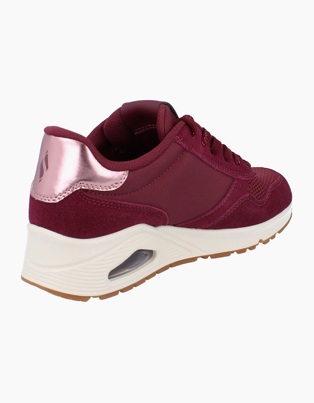 Skechers Street Uno - Vintage Air Womens Trainers 177856 Shoes  BURG
