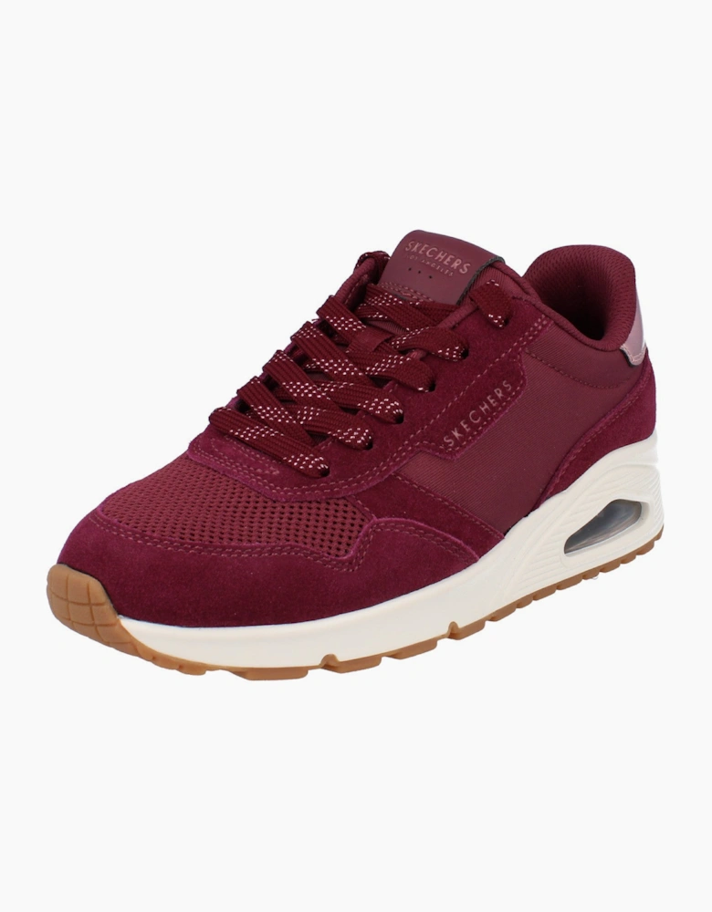 Skechers Street Uno - Vintage Air Womens Trainers 177856 Shoes  BURG