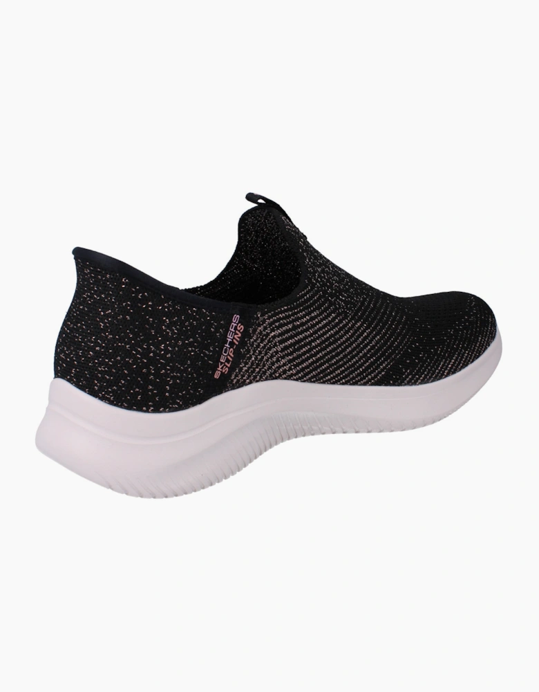 Skechers Hands Free Slip-Ins Ultra Flex 4.0 Midnight Sparkle Womens Shoes 150805 Trainers  BKRG