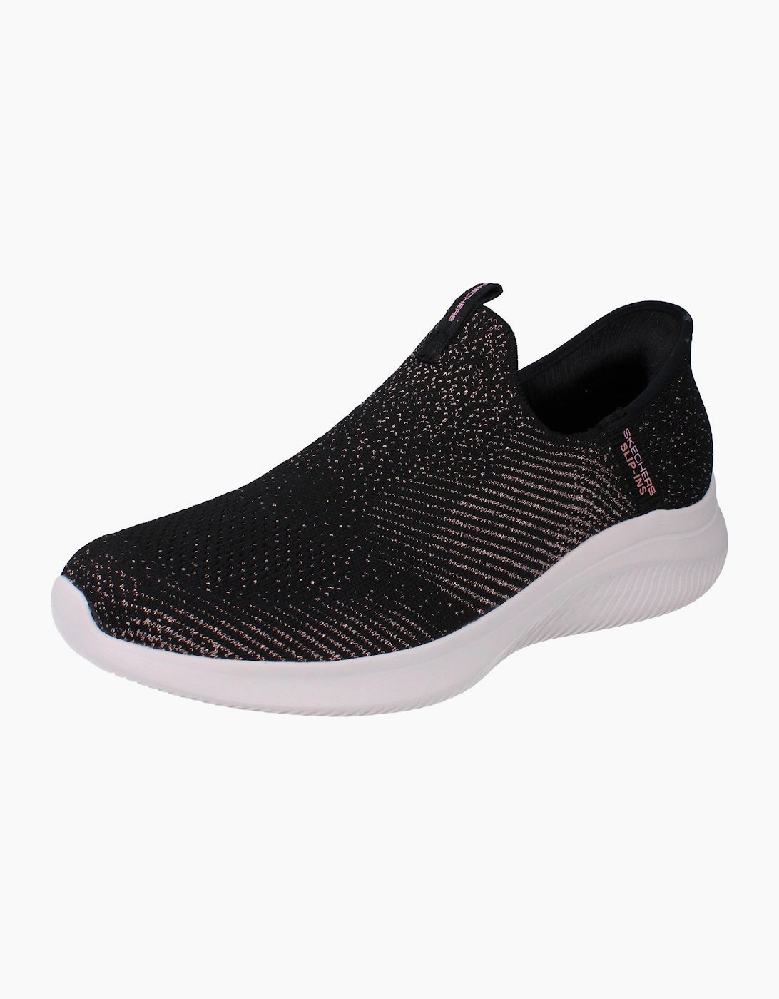 Skechers Hands Free Slip-Ins Ultra Flex 4.0 Midnight Sparkle Womens Shoes 150805 Trainers  BKRG