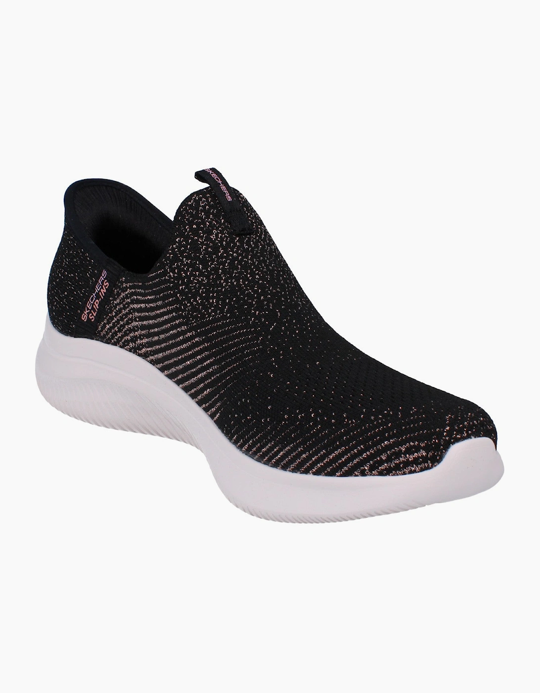 Skechers Hands Free Slip-Ins Ultra Flex 4.0 Midnight Sparkle Womens Shoes 150805 Trainers  BKRG