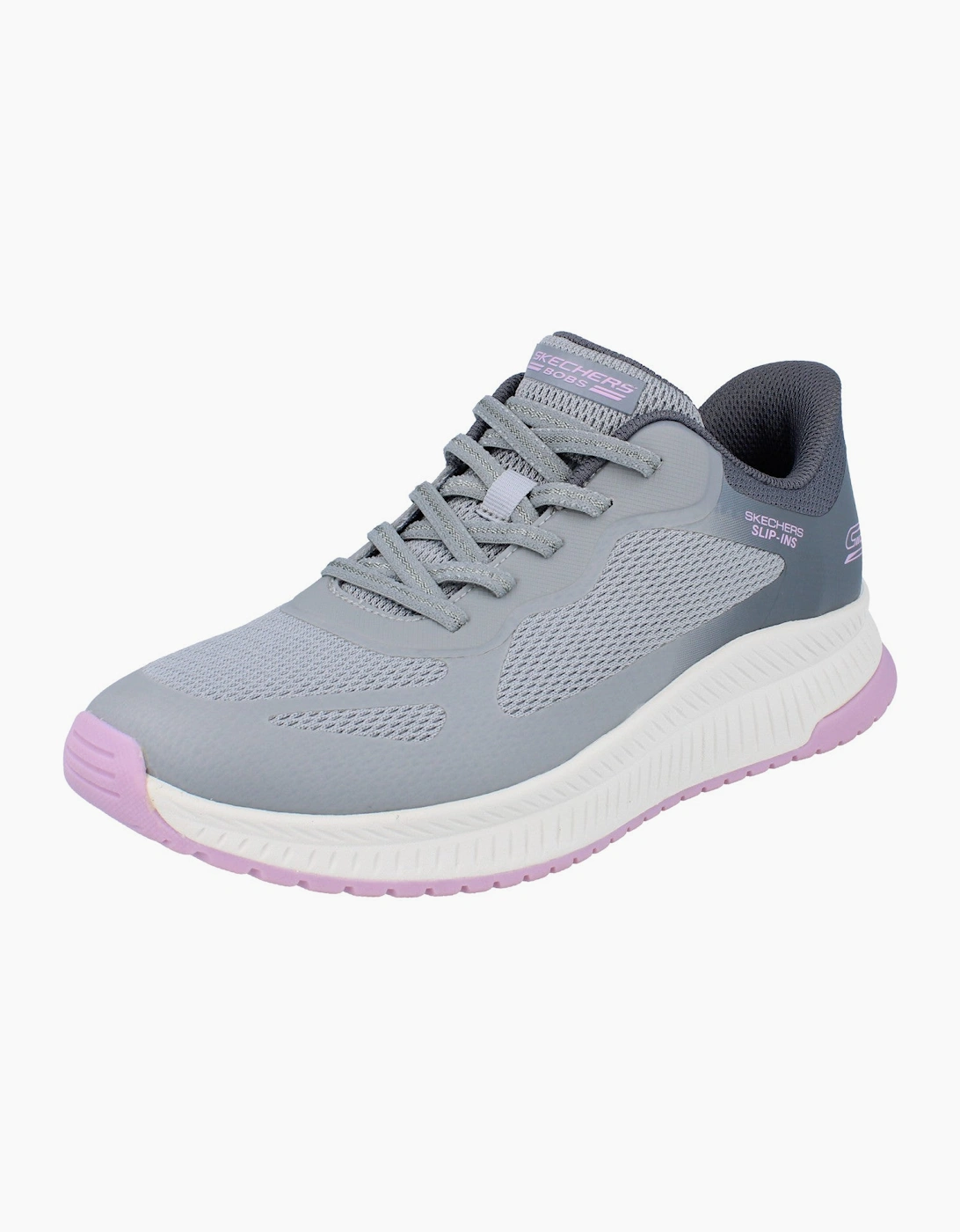 Skechers Hands Free Slip-Ins Bobs Squad 4 - Staple Look Womens Trainers 117624 Shoes  GYMT