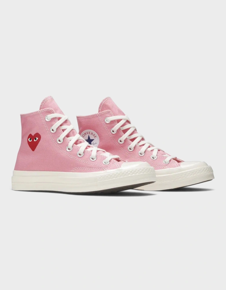Chuck Taylor All Star 70 Hi Comme des Garcons PLAY Bright Pink