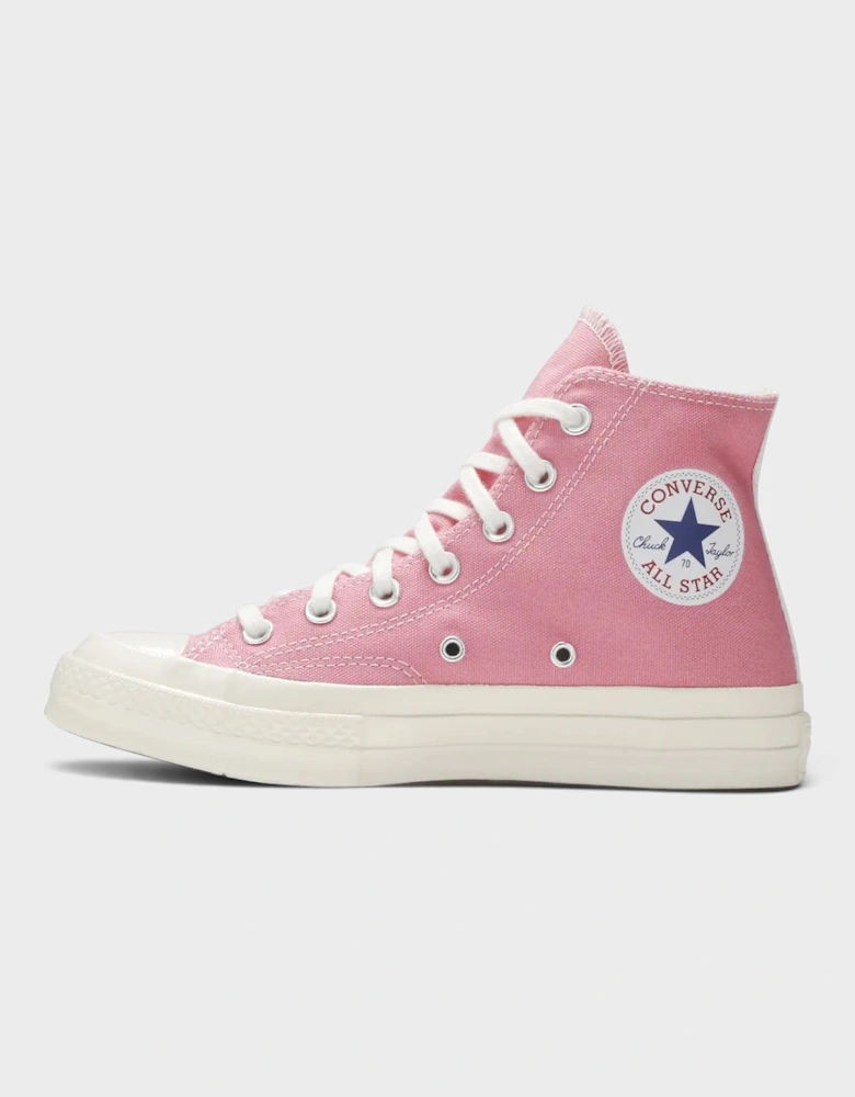 Chuck Taylor All Star 70 Hi Comme des Garcons PLAY Bright Pink