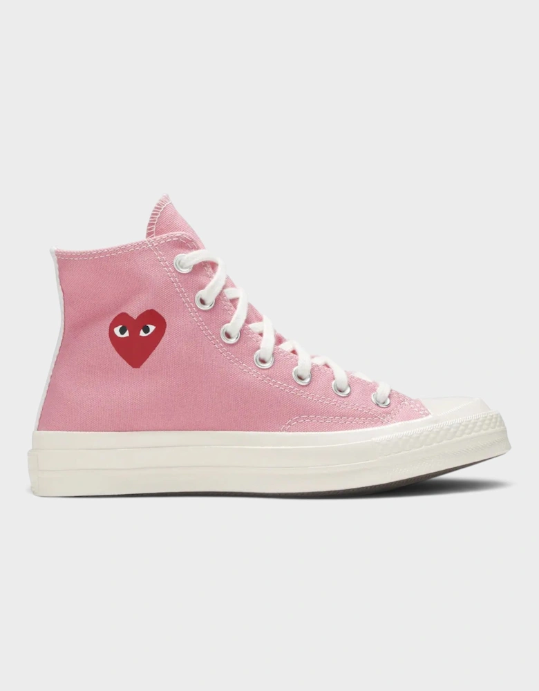 Chuck Taylor All Star 70 Hi Comme des Garcons PLAY Bright Pink