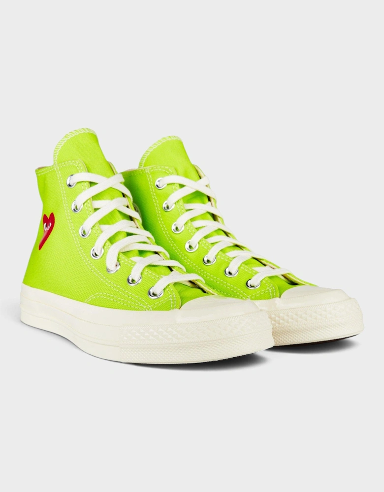 Chuck Taylor All Star 70 Hi Comme des Garcons PLAY Bright Green