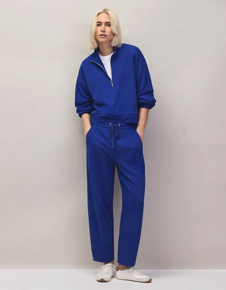 Blue Half-Zip Sweatshirt