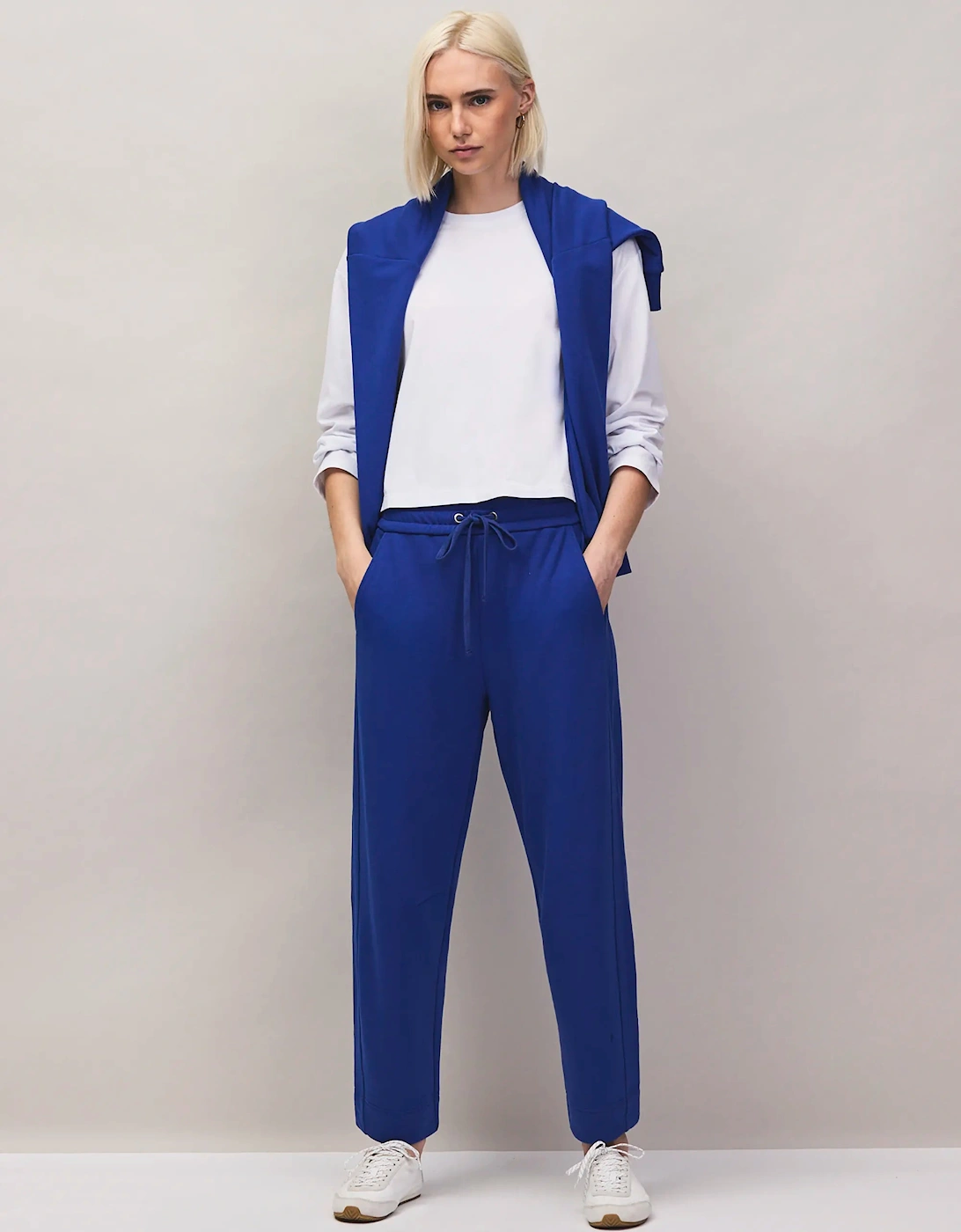 Blue Half-Zip Sweatshirt