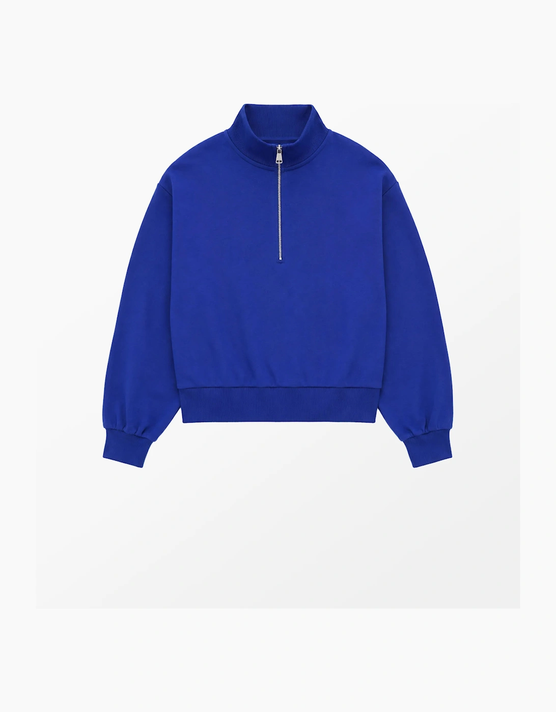 Blue Half-Zip Sweatshirt