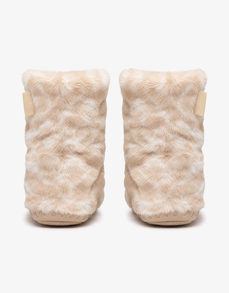 Bedroom Athletics COLE Womens Slipper Boots Caramel Leopard