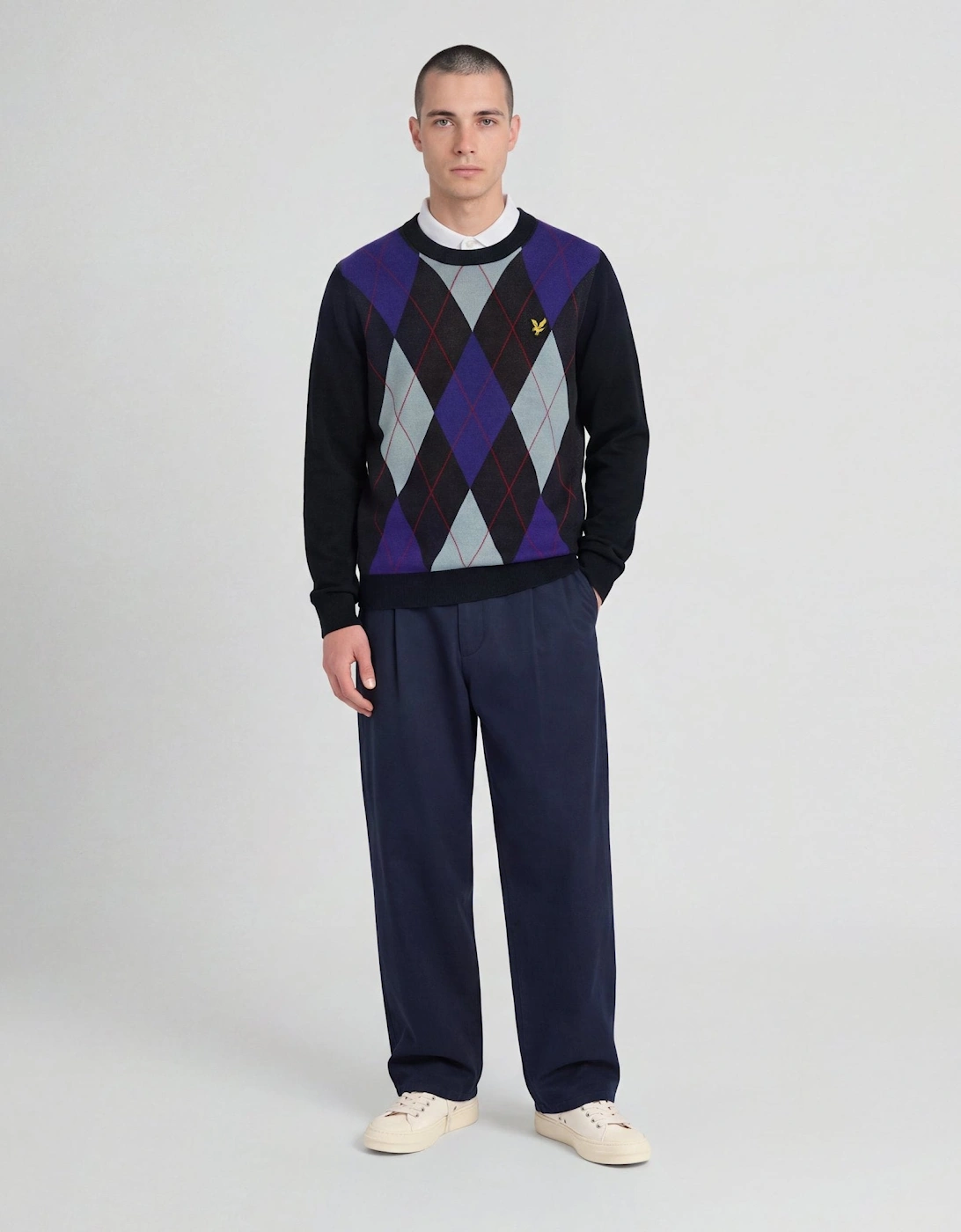 Archive Argyle Crew Neck Jumper
