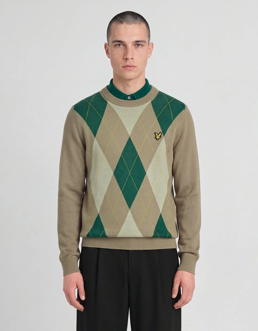 Archive Argyle Crew Neck Jumper