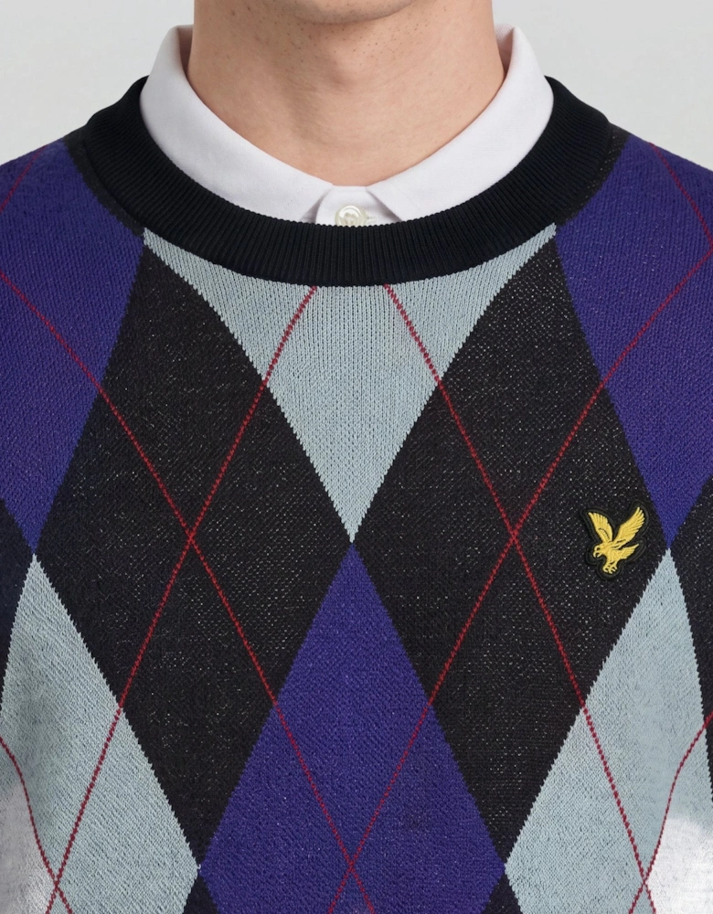 Archive Argyle Crew Neck Jumper