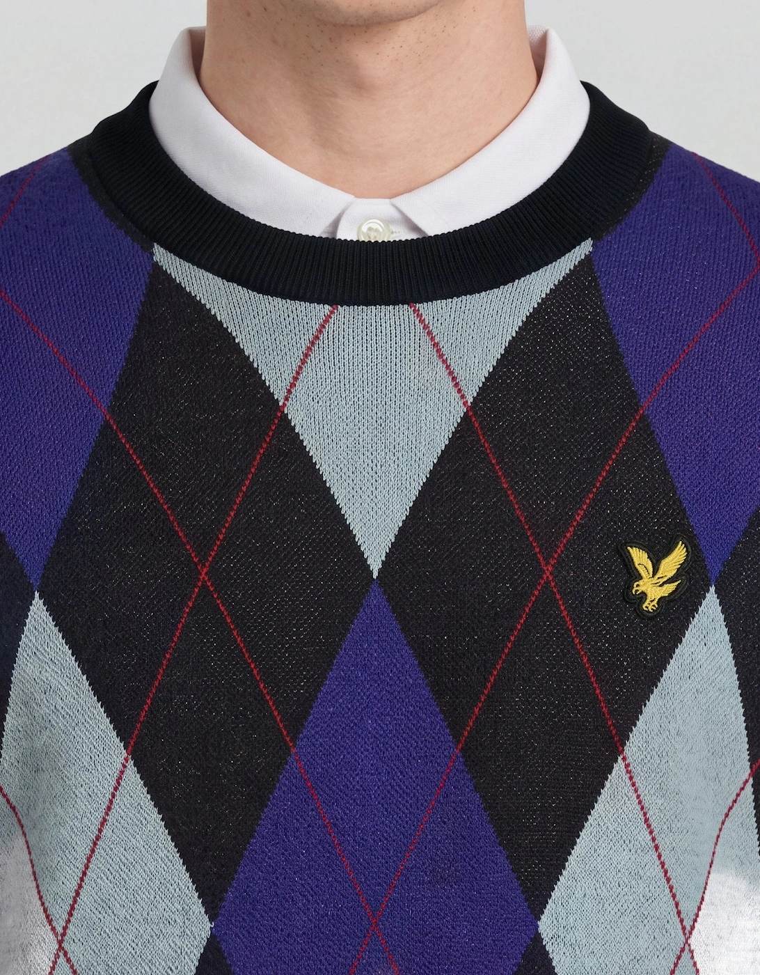 Archive Argyle Crew Neck Jumper