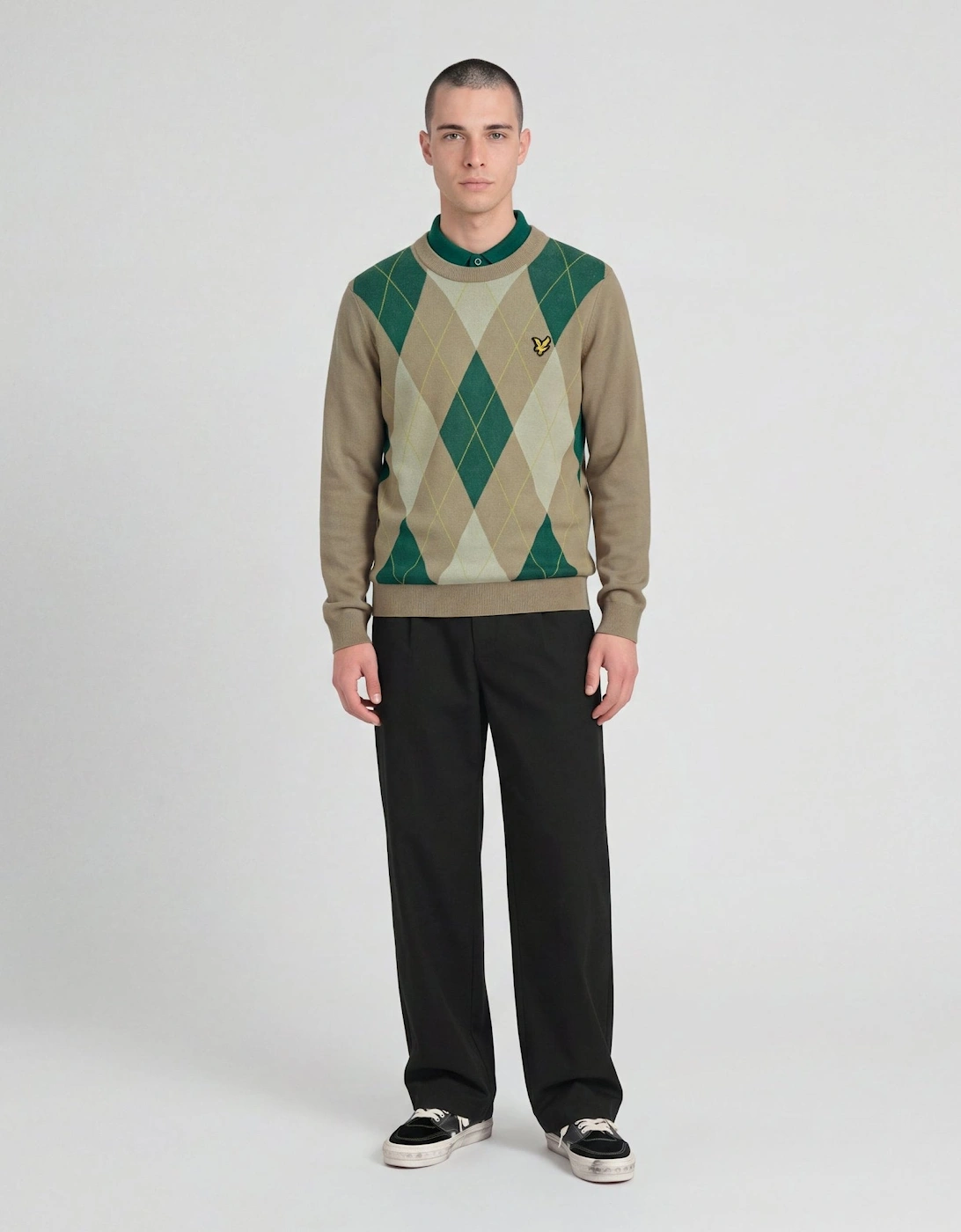 Archive Argyle Crew Neck Jumper
