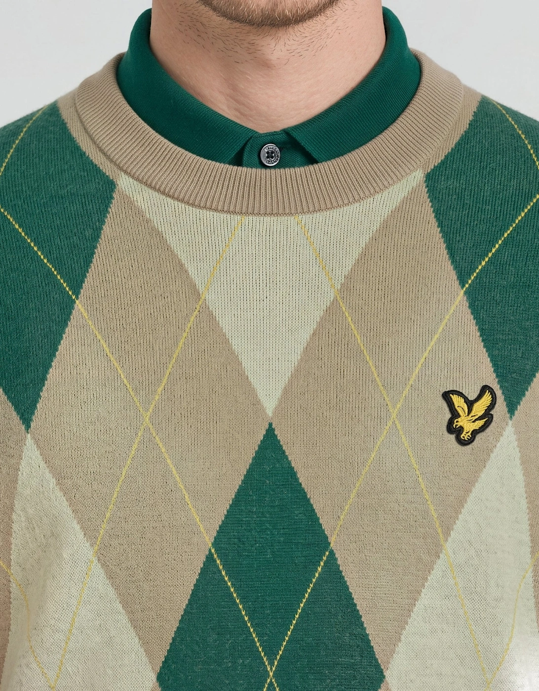 Archive Argyle Crew Neck Jumper