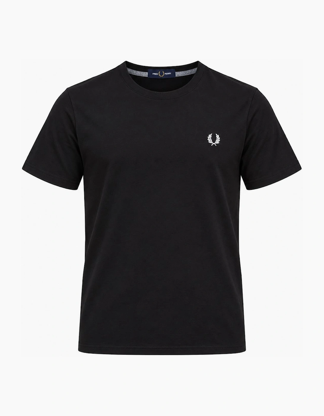 Fred Perry Noir Round Neck T-Shirt - Image 3