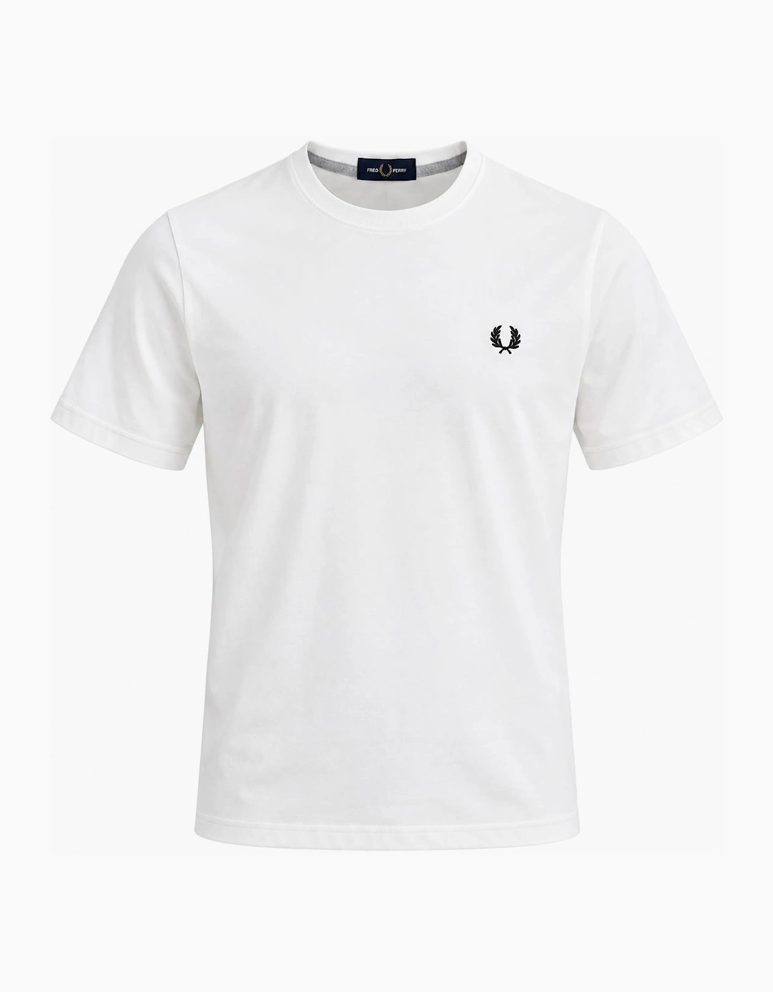 Men's Fred Perry Crew Neck T-Shirt Snow White - Size: 42